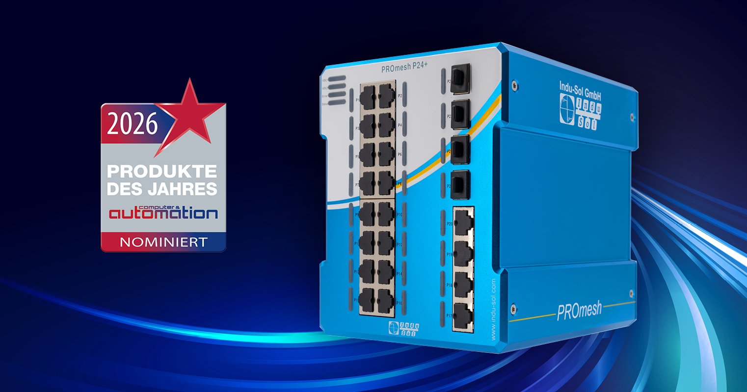 Indu-Sol Switch PROmesh P24+ für „Produkt des Jahres 2026“ nominiert!